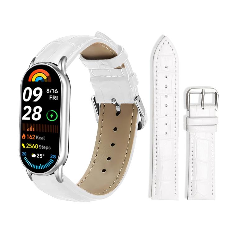 xDfind Bamboo Texture Pin Buckle Leather Watch Band, For Xiaomi Band 9 Pro / Redmi Watch 6 / 5, For Xiaomi Smart Band 10 / 9 / 8 / NFC 14mm, For Redmi Watch 3 Active / Lite 20mm, For Redmi Watch 3 20mm