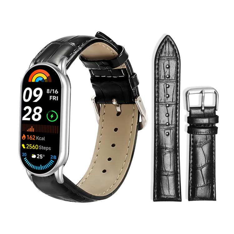 xDfind Bamboo Texture Pin Buckle Leather Watch Band, For Xiaomi Band 9 Pro / Redmi Watch 6 / 5, For Xiaomi Smart Band 10 / 9 / 8 / NFC 14mm, For Redmi Watch 3 Active / Lite 20mm, For Redmi Watch 3 20mm
