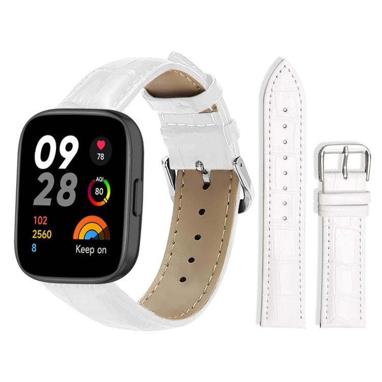 xDfind Bamboo Texture Pin Buckle Leather Watch Band, For Xiaomi Band 9 Pro / Redmi Watch 6 / 5, For Xiaomi Smart Band 10 / 9 / 8 / NFC 14mm, For Redmi Watch 3 Active / Lite 20mm, For Redmi Watch 3 20mm