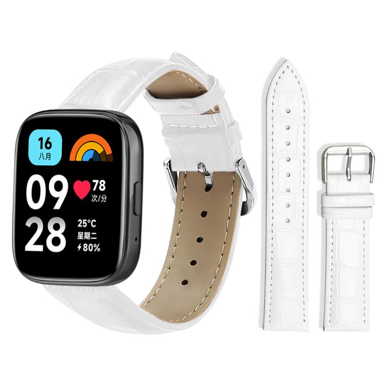 xDfind Bamboo Texture Pin Buckle Leather Watch Band, For Xiaomi Band 9 Pro / Redmi Watch 6 / 5, For Xiaomi Smart Band 10 / 9 / 8 / NFC 14mm, For Redmi Watch 3 Active / Lite 20mm, For Redmi Watch 3 20mm