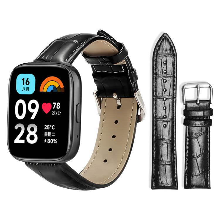 xDfind Bamboo Texture Pin Buckle Leather Watch Band, For Xiaomi Band 9 Pro / Redmi Watch 6 / 5, For Xiaomi Smart Band 10 / 9 / 8 / NFC 14mm, For Redmi Watch 3 Active / Lite 20mm, For Redmi Watch 3 20mm