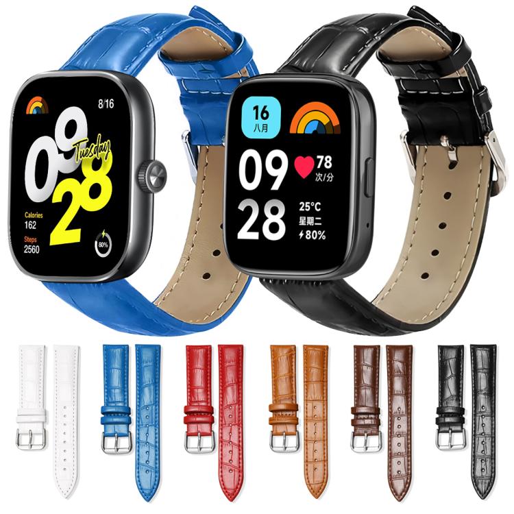xDfind Bamboo Texture Pin Buckle Leather Watch Band, For Xiaomi Band 9 Pro / Redmi Watch 6 / 5, For Xiaomi Smart Band 10 / 9 / 8 / NFC 14mm, For Redmi Watch 3 Active / Lite 20mm, For Redmi Watch 3 20mm