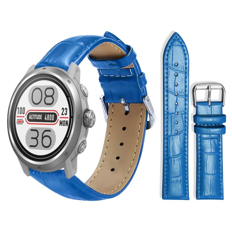 xDfind Bamboo Texture Pin Buckle Leather Watch Band, 20mm For COROS APEX 2 42mm / PACE 2