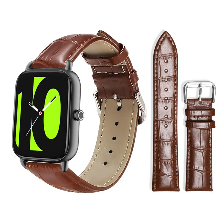 xDfind Bamboo Texture Pin Buckle Leather Watch Band, 22mm For Xiaomi Watch S3/2 Pro/S2/S1, 22mm For Xiaomi Haylou Watch LS09B / LS05S / LS10, 20mm For Xiaomi Haylou RS4 Plus LS11 / LS12