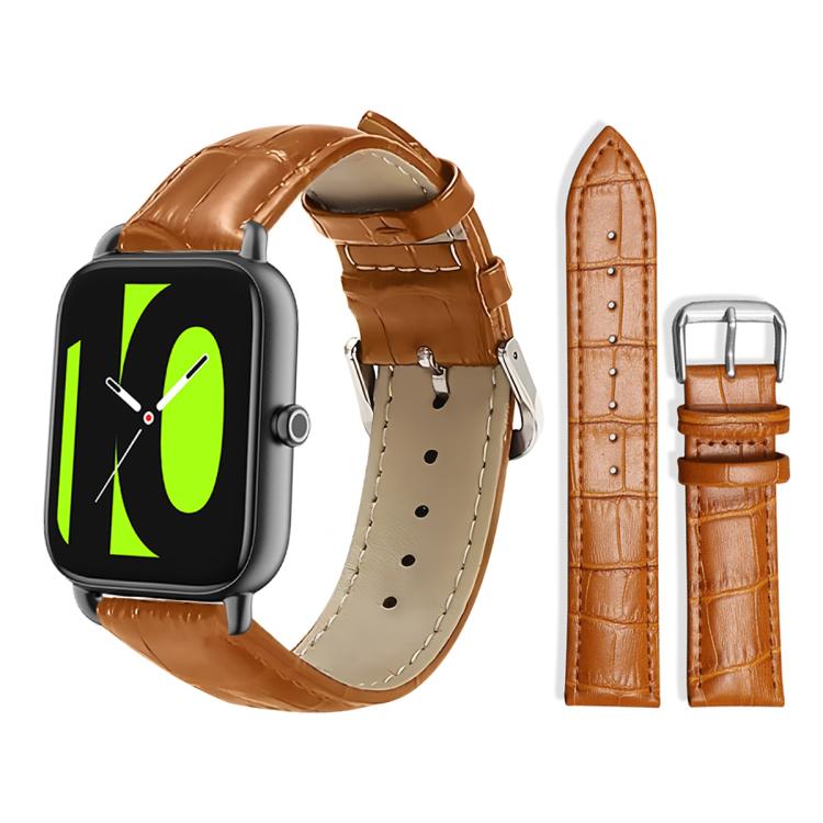 xDfind Bamboo Texture Pin Buckle Leather Watch Band, 22mm For Xiaomi Watch S3/2 Pro/S2/S1, 22mm For Xiaomi Haylou Watch LS09B / LS05S / LS10, 20mm For Xiaomi Haylou RS4 Plus LS11 / LS12