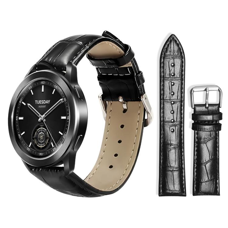 xDfind Bamboo Texture Pin Buckle Leather Watch Band, 22mm For Xiaomi Watch S3/2 Pro/S2/S1, 22mm For Xiaomi Haylou Watch LS09B / LS05S / LS10, 20mm For Xiaomi Haylou RS4 Plus LS11 / LS12