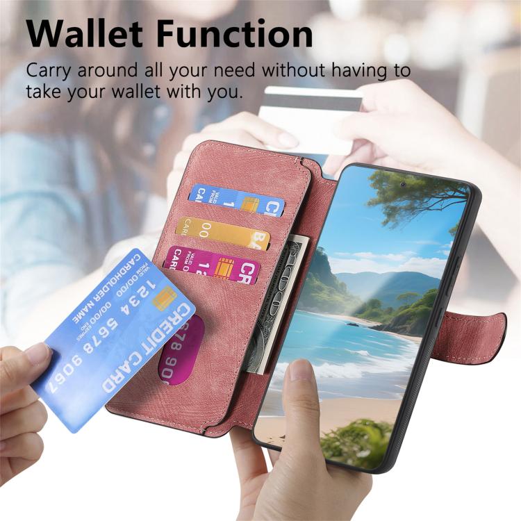 For Nothing Phone 3a CaseNeo MagSafe RFID Anti-theft Retro Leather Phone Case(Pink)