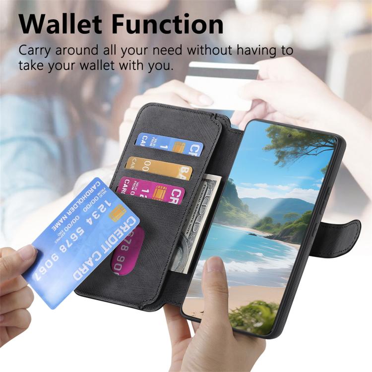 For Nothing Phone 3a Pro CaseNeo MagSafe RFID Anti-theft Retro Leather Phone Case(Black)