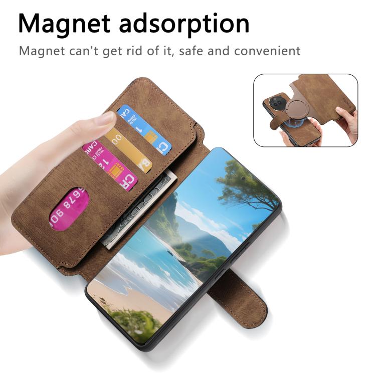 For Nothing Phone 3a Pro CaseNeo MagSafe RFID Anti-theft Retro Leather Phone Case(Brown)