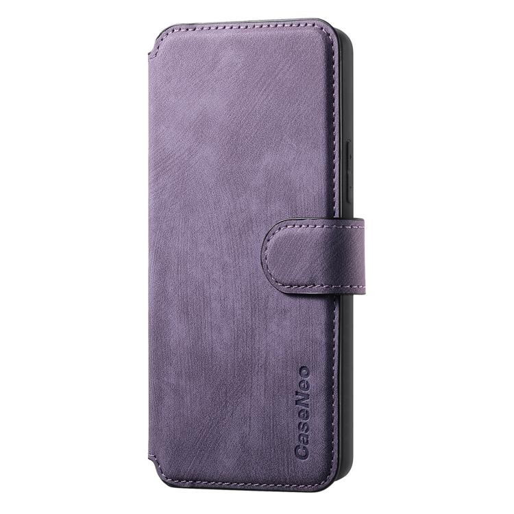 For Nothing Phone 3a Pro CaseNeo MagSafe RFID Anti-theft Retro Leather Phone Case(Purple)