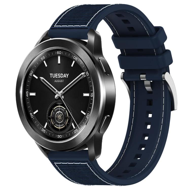 xDfind Hybrid Nylon Braid Silicone Watch Band, 22mm For Xiaomi Watch S3 / 2 Pro / S2 / S1, 22mm For Xiaomi Haylou?Watch S001 / LS02 Pro, 20mm For Xiaomi Haylou RS4 Plus LS11 / LS12