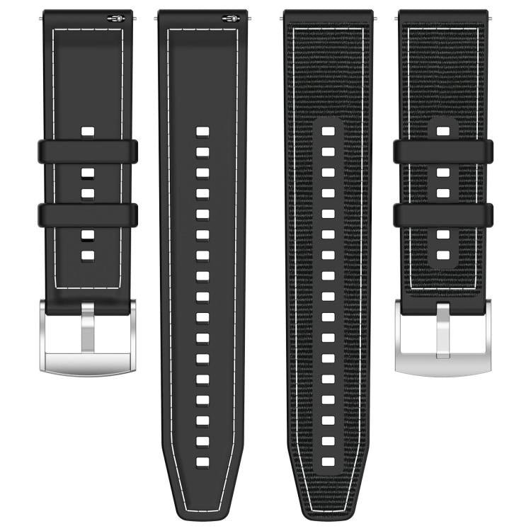 xDfind Hybrid Nylon Braid Silicone Watch Band, For Apple Watch 42 / 44 / 45 / 46 / 49mm 22mm, For Apple Watch 38 / 40 / 41 / S10 42mm 20mm