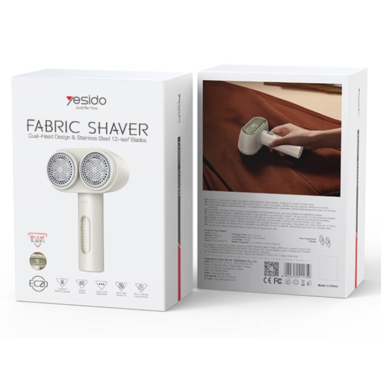 Yesido EC20 Smart Digital Display Dual Head Hair Ball Trimmer(Beige)