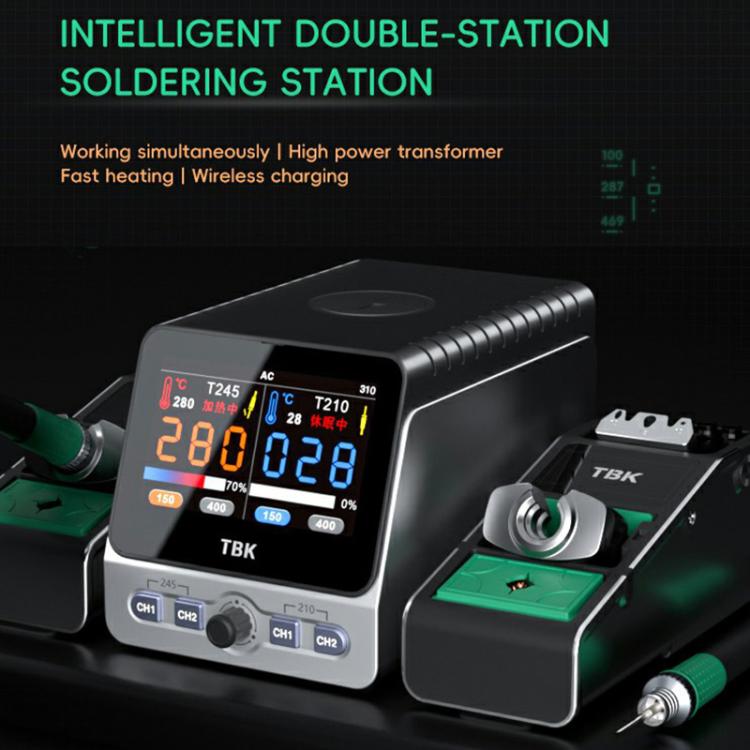 TBK 310 Intelligent Double-station Soldering Station, Plug:UK Plug