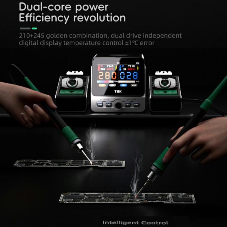 TBK 310 Intelligent Double-station Soldering Station, Plug:UK Plug
