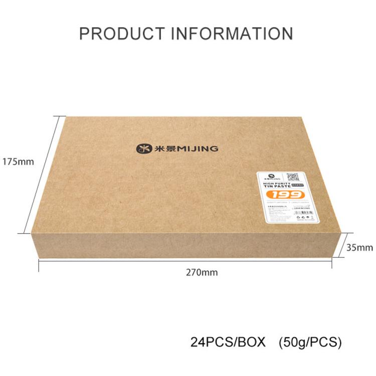 Mijing High Purity Tin Paste, Model:158
