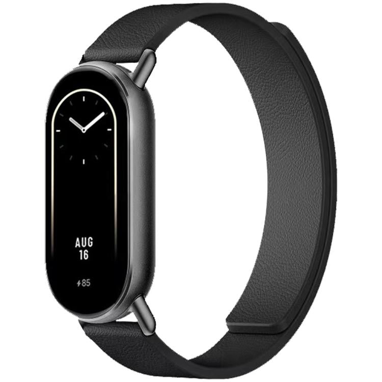xDfind Flat Head Litchi Texture Magnetic Silicone Watch Band, 22mm, 14mm