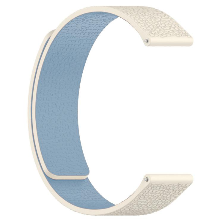 xDfind Flat Head Litchi Texture Magnetic Silicone Watch Band, 22mm, 14mm