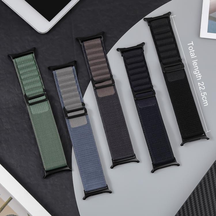 xDfind Black Buckle Loop Nylon Watch Band, For Samsung Galaxy Watch Ultra 47mm / Ultra 2025, For Samsung Galaxy Watch8 / 8 Classic