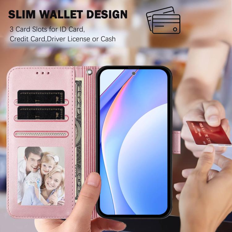 Litter Panda Embossing RFID Leather Phone Case with Lanyard, For Ulefone Note 21, For Ulefone Note 18 Ultra / 18 Pro, For Ulefone Note 20 Pro, For Ulefone Note 19
