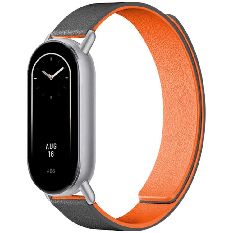 xDfind Litchi Texture Magnetic Silicone Watch Band, For Redmi Watch 6 / 5 / Xiaomi Band 9 Pro, For Xiaomi Smart Bnad 10 / 9 / 8