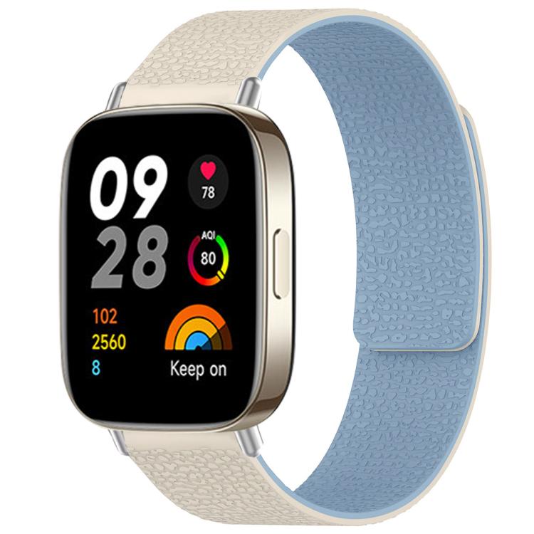 xDfind Litchi Texture Magnetic Silicone Watch Band, For Redmi Watch 3 Active/Watch 3 Lite, For Redmi Watch 3