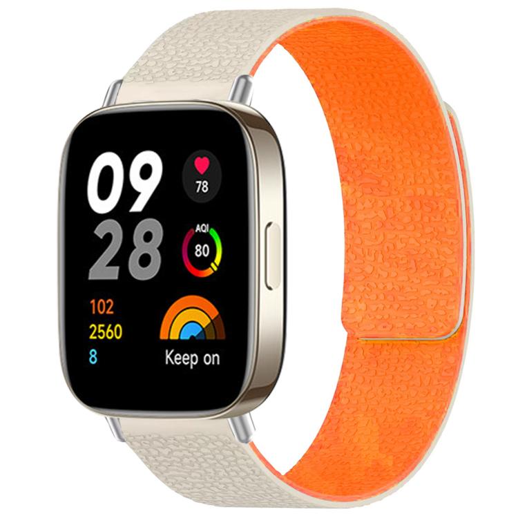 xDfind Litchi Texture Magnetic Silicone Watch Band, For Redmi Watch 3 Active/Watch 3 Lite, For Redmi Watch 3