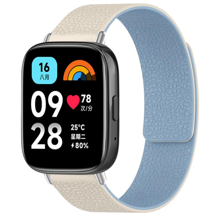 xDfind Litchi Texture Magnetic Silicone Watch Band, For Redmi Watch 3 Active/Watch 3 Lite, For Redmi Watch 3