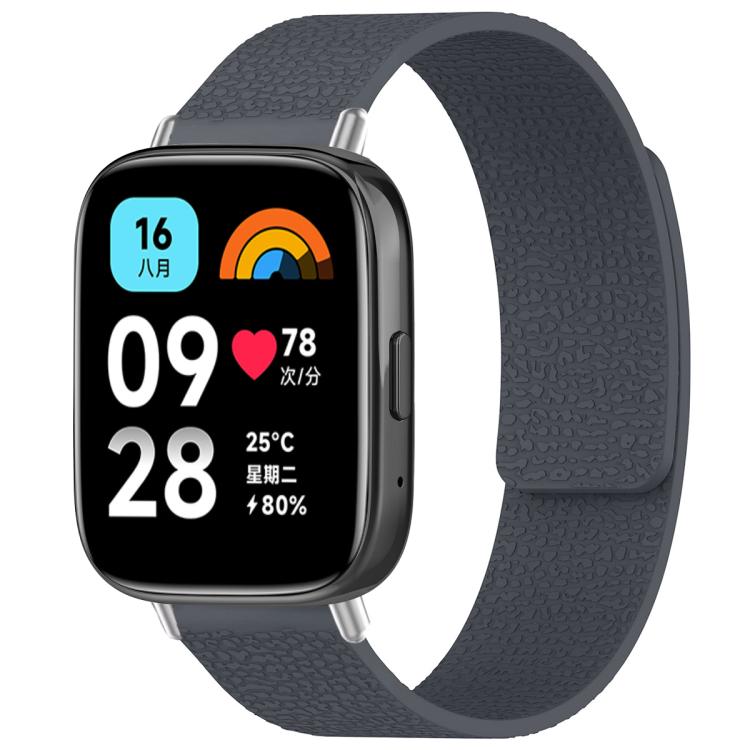 xDfind Litchi Texture Magnetic Silicone Watch Band, For Redmi Watch 3 Active/Watch 3 Lite, For Redmi Watch 3