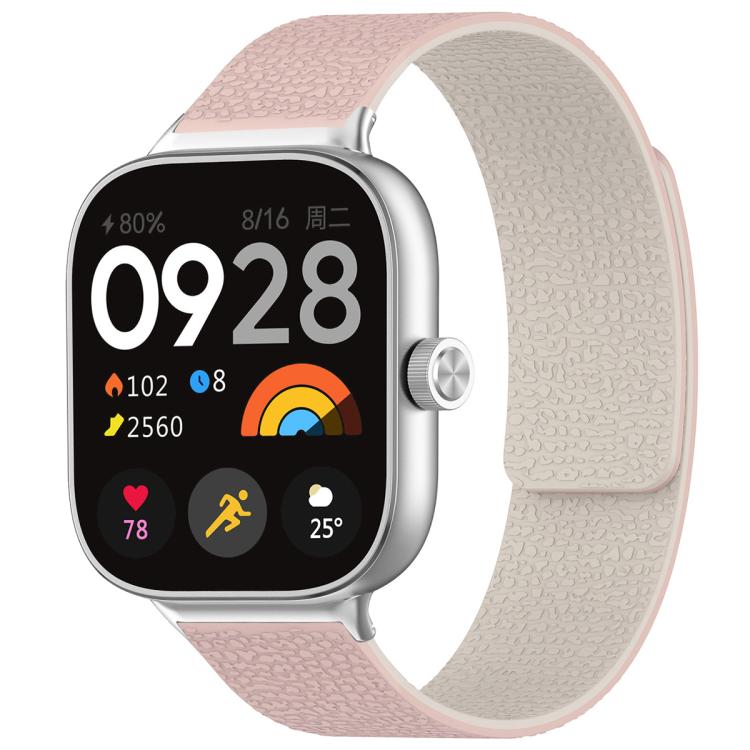 xDfind Litchi Texture Magnetic Silicone Watch Band, For Redmi Watch 6 / 5 / Xiaomi Band 9 Pro, For Xiaomi Smart Bnad 10 / 9 / 8