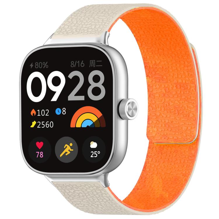 xDfind Litchi Texture Magnetic Silicone Watch Band, For Redmi Watch 6 / 5 / Xiaomi Band 9 Pro, For Xiaomi Smart Bnad 10 / 9 / 8