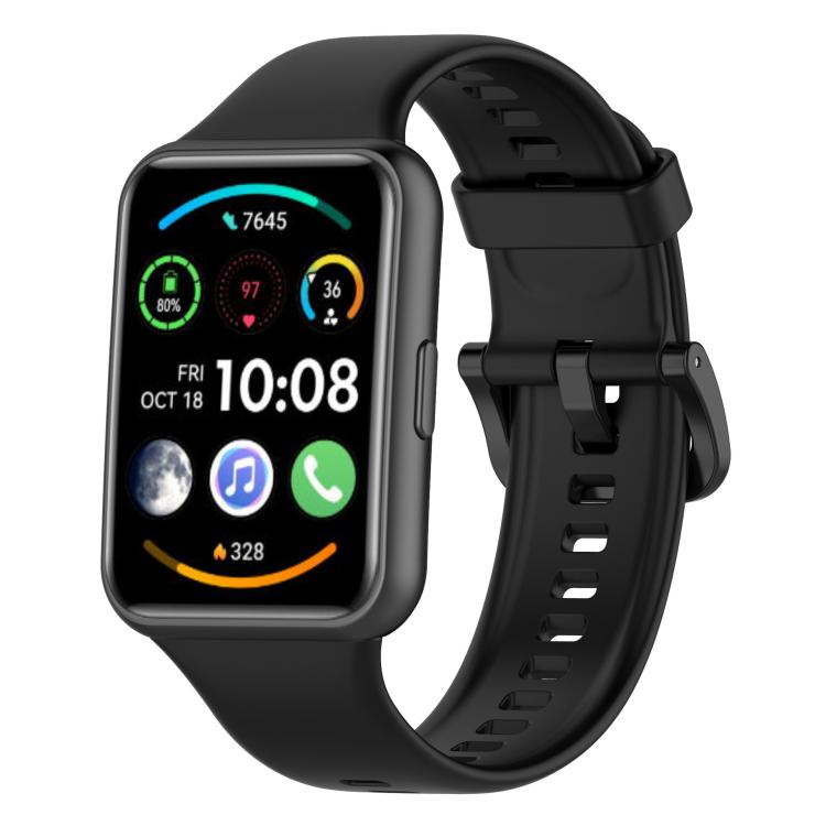 xDfind Quick Release Solid Color Silicone Watch Band, For Huawei Watch Fit 2