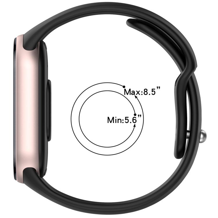 xDfind Reverse Buckle Silicone Watch Band, For Xiaomi Smart Band 10 / 9 / 8