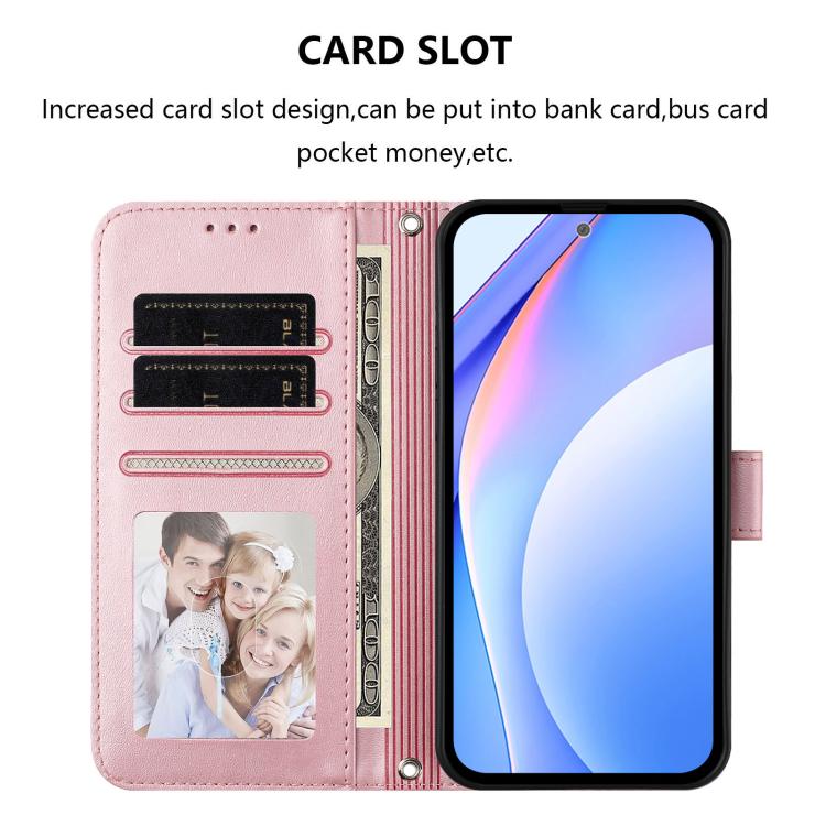 Litter Panda Embossing RFID Leather Phone Case with Lanyard, For Huawei nova 12i / nova 13i 4G, For Huawei Mate 70 Pro, For Huawei Mate 70, For Huawei nova 13 Pro
