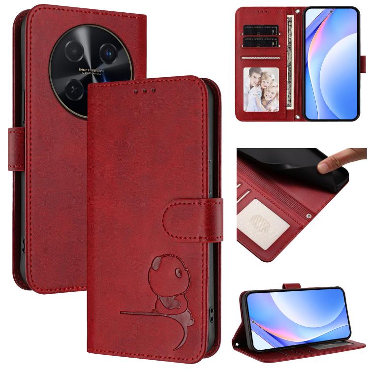 Litter Panda Embossing RFID Leather Phone Case with Lanyard, For Huawei nova 12i / nova 13i 4G, For Huawei Mate 70 Pro, For Huawei Mate 70, For Huawei nova 13 Pro