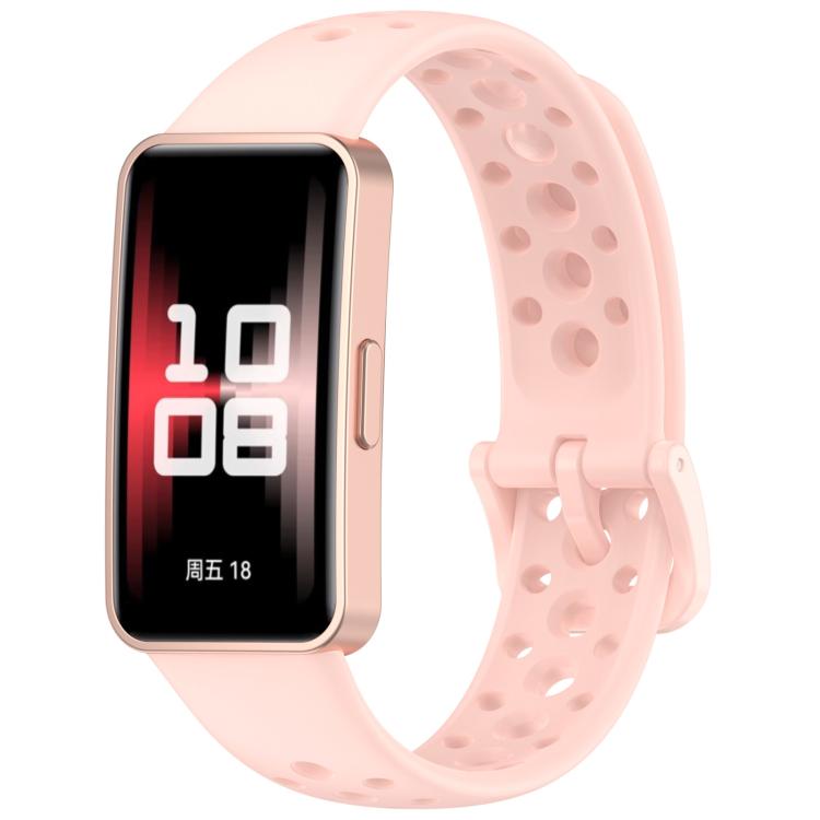 xDfind Hole Style Breathable Silicone Watch Band, For Huawei Band 10 / 9 / 8