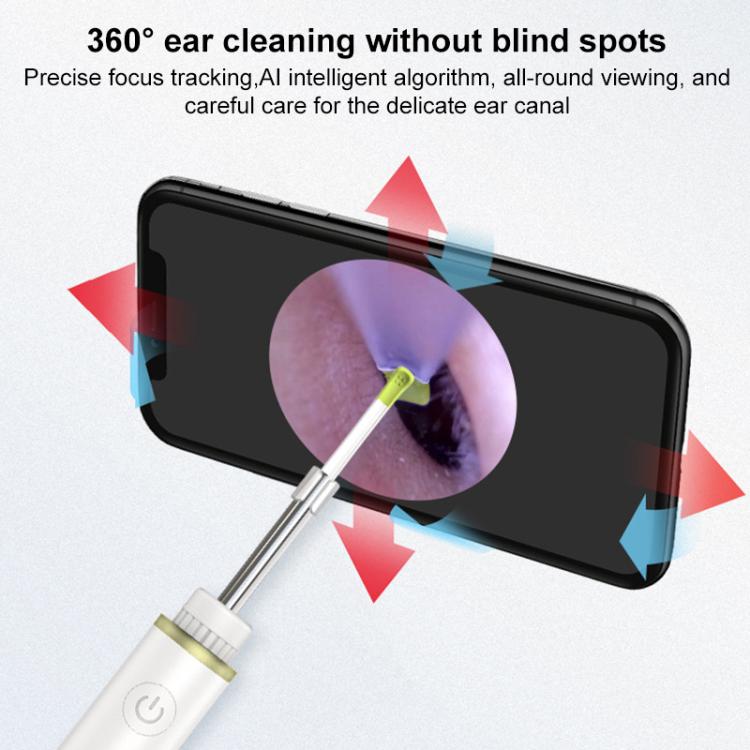 TESLONG SA39A WIFI Smart Visual Otoscope LED Ear Pick(White)