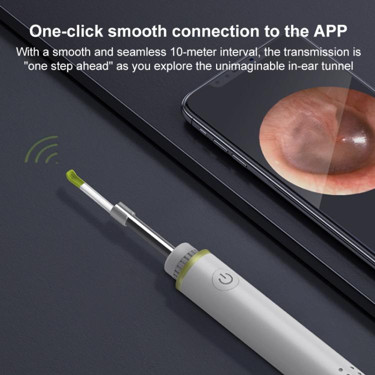 TESLONG SA39A WIFI Smart Visual Otoscope LED Ear Pick(White)