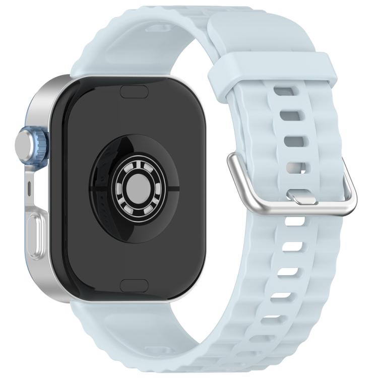 xDfind Silver Buckle Solid Color Silicone Watch Band, For Huawei Watch Fit4 Pro / Fit4 / Fit3