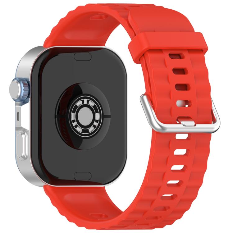 xDfind Silver Buckle Solid Color Silicone Watch Band, For Huawei Watch Fit4 Pro / Fit4 / Fit3