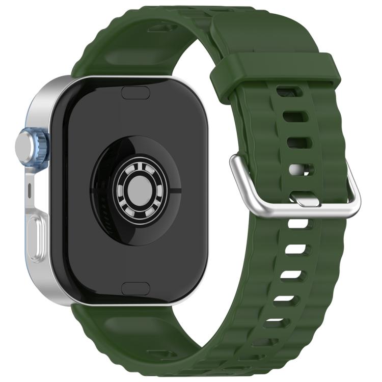 xDfind Silver Buckle Solid Color Silicone Watch Band, For Huawei Watch Fit4 Pro / Fit4 / Fit3