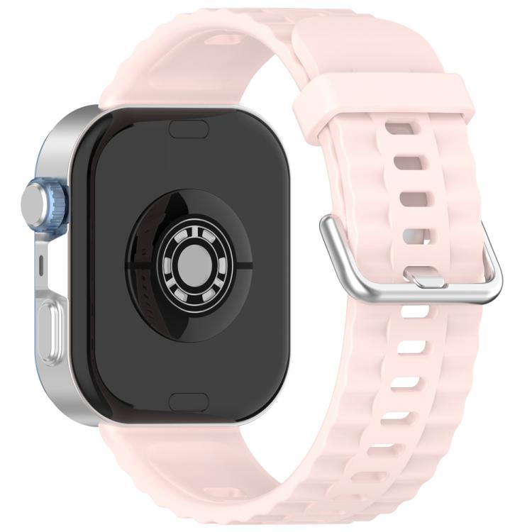 xDfind Silver Buckle Solid Color Silicone Watch Band, For Huawei Watch Fit4 Pro / Fit4 / Fit3