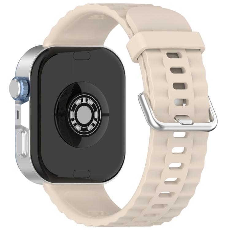 xDfind Silver Buckle Solid Color Silicone Watch Band, For Huawei Watch Fit4 Pro / Fit4 / Fit3