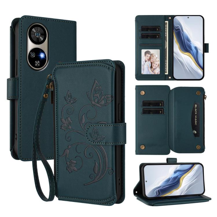 Butterfly Love Flower Multi-card Zipper Wallet Leather Phone Case, For Ulefone Note 19, For Ulefone Note 17 Pro, For Ulefone Note 16 Pro