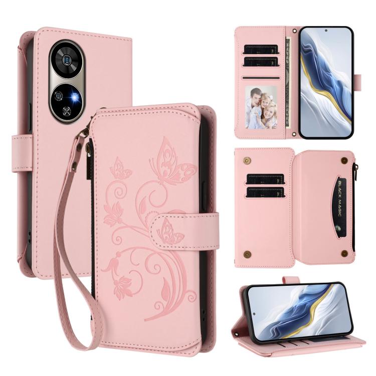 Butterfly Love Flower Multi-card Zipper Wallet Leather Phone Case, For Ulefone Note 19, For Ulefone Note 17 Pro, For Ulefone Note 16 Pro
