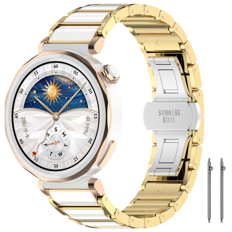xDfind Ceramic Stainless Steel Watch Band, For Huawei Watch GT 6 41mm / GT 5 Pro 42mm
