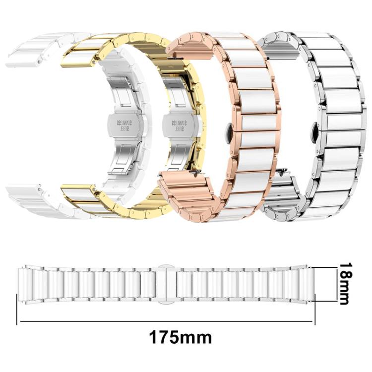 xDfind Ceramic Stainless Steel Watch Band, For Huawei Watch GT 6 41mm / GT 5 Pro 42mm