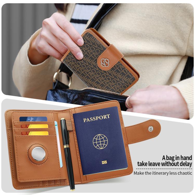 VIETAO VT-ZP-240 Multifunctional Leather Passport Card Holder(Coffee)