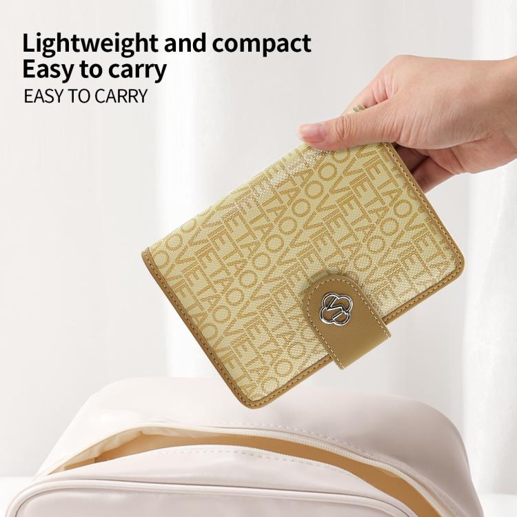 VIETAO VT-ZP-240 Multifunctional Leather Passport Card Holder(Milk Tea)