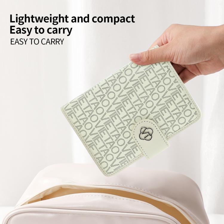 VIETAO VT-ZP-240 Multifunctional Leather Passport Card Holder(Creamy White)